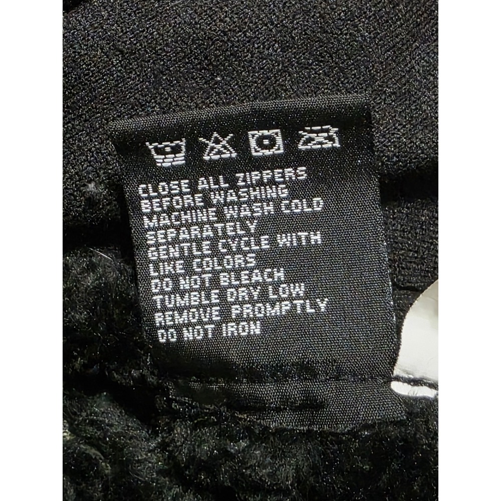 New Balance Fleece Jacket Womens Small S Black Sherpa Fuzzy Full Zip Running Top - Picture 3 of 10